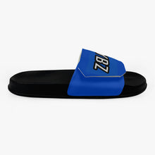 Load image into Gallery viewer, MyVybz Blue Velcro slides