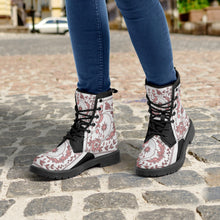 Load image into Gallery viewer, MyVybz Floral Beauty Leather Boots