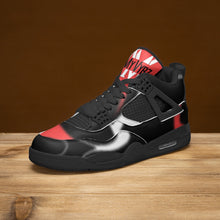 Load image into Gallery viewer, MyVybz Black Air Sneakers -Black Sole