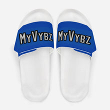 Load image into Gallery viewer, MyVybz Blue Velcro slides