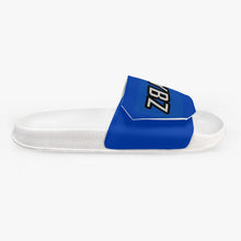 Load image into Gallery viewer, MyVybz Blue Velcro slides