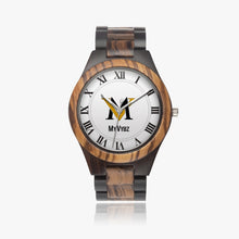 Load image into Gallery viewer, MyVybz Ebony Wooden Watch