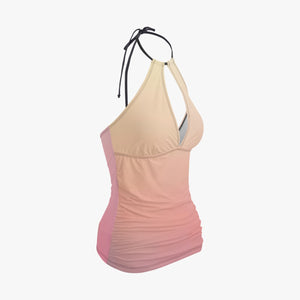 MyVybz Halter Top Two-Piece Tankini Swimsuit
