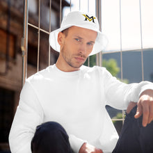Load image into Gallery viewer, MyVybz White Bucket Hat