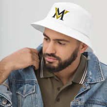 Load image into Gallery viewer, MyVybz White Bucket Hat