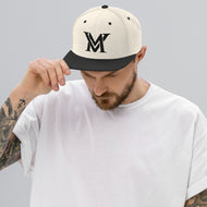 MyVybz Snapback Hat dual color white/black