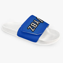 Load image into Gallery viewer, MyVybz Blue Velcro slides