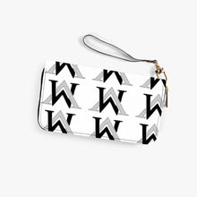 Load image into Gallery viewer, MyVybz Leather Strap Clutch Purse BLK and Silver