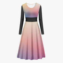 Load image into Gallery viewer, MyVybz Women's Aura One-piece Dress - Black Sleeve