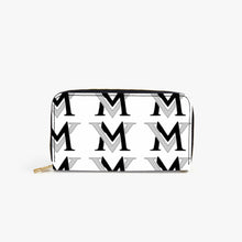 Load image into Gallery viewer, MyVybz Leather Strap Clutch Purse BLK and Silver