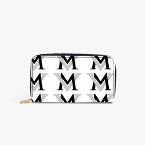 MyVybz Leather Strap Clutch Purse BLK and Silver