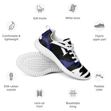 Load image into Gallery viewer, MyVybz Men’s Blue Flame Sneakers
