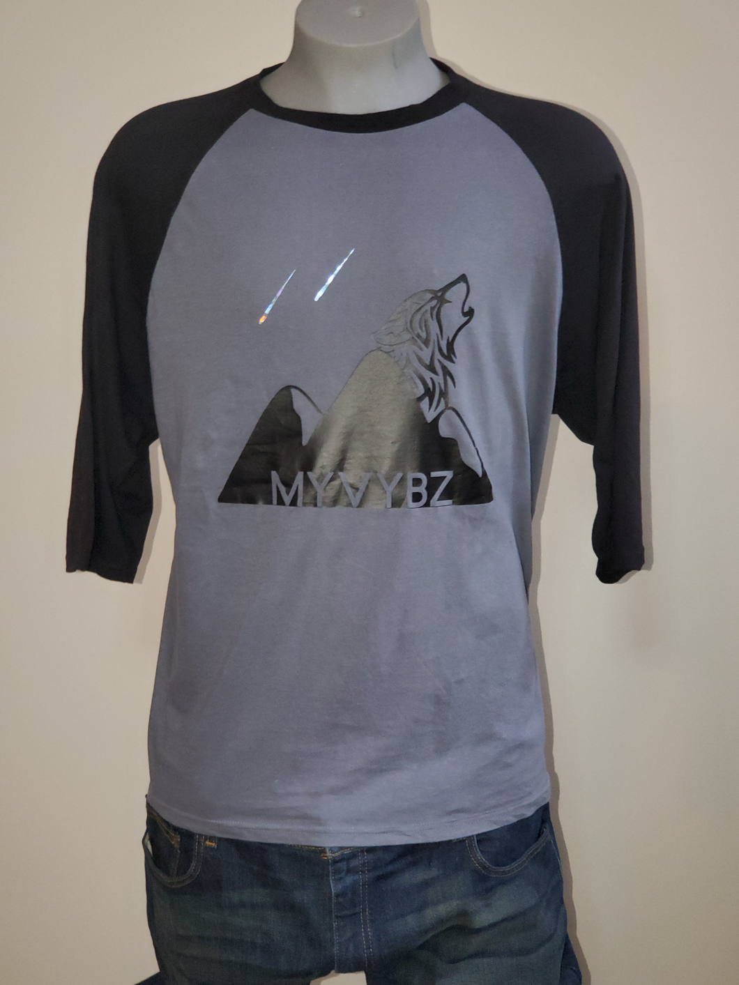 MyVybz Lone Wolf Baseball T-Shirt