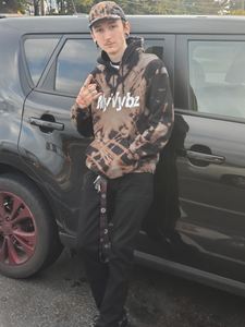 MyVybz Bleach Dye Lightning Hoodie