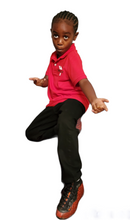 Load image into Gallery viewer, MyVybz Red Polo Youth