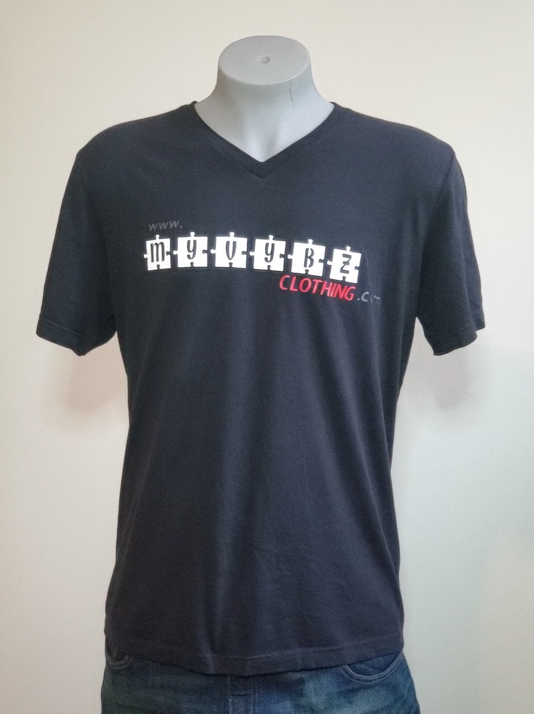 MyVybz Puzzle Men's V-Neck T-Shirt